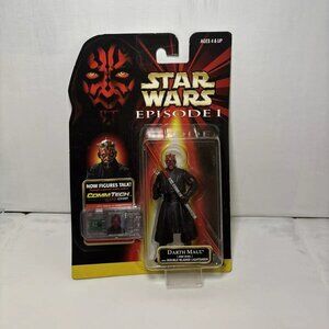 1998 Star Wars Episode 1 Darth Maul Jedi Duel Action Figure Hasbro CommTech